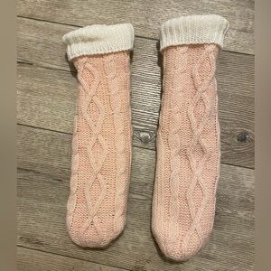 Long fuzzy socks